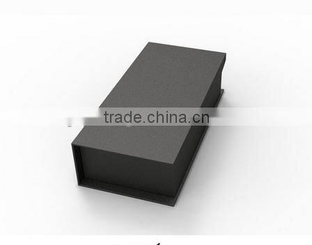 Custom logo designed upscale gift box,black paperboard packing box for gift