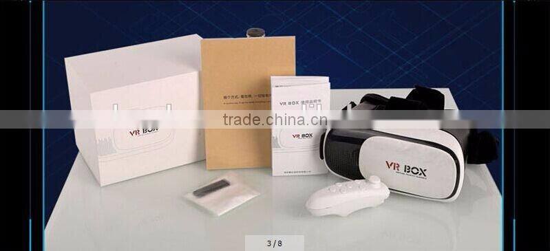 Large Helmet Headset Adjust Cardboard VR BOX FOV 3D VR Virtual Reality 3D Video Glasses For iPhone 6 IOS Android OS