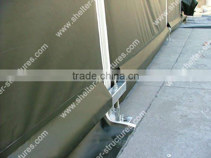 Green color MPT series shelter military tent for sale exported in chile