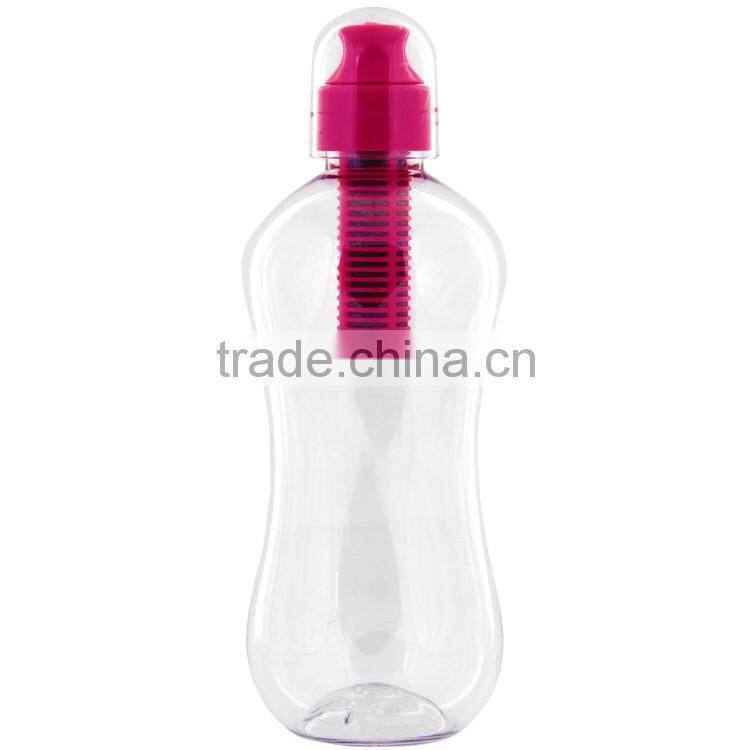 550ML Carbon Filter Water Bottle,PET Water Bottle With Filter,Water Filter Bottle