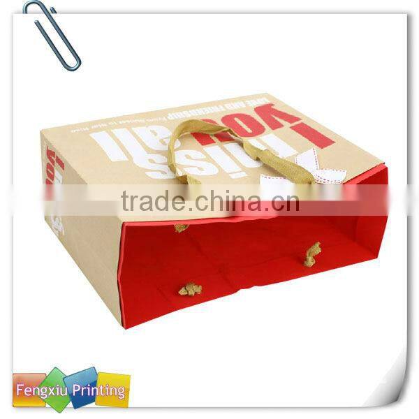 Ecofriendly Kraft Paper Bag with Full Color Printing