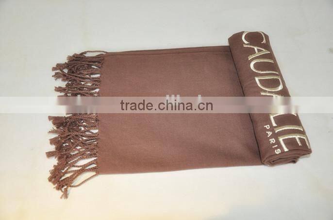 Traditional High Quality Towels Foutas Peshtemal Towels Turkish Embroidery Logo Hammam Towel