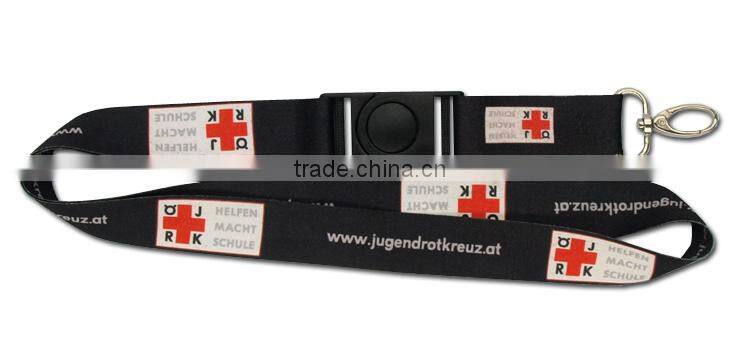 Custom nylon offser printed woven lanyard