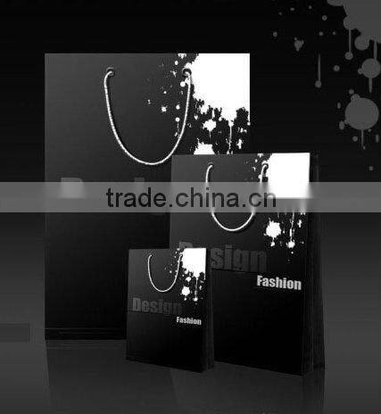High quality fashion custom printed paper shopping bag