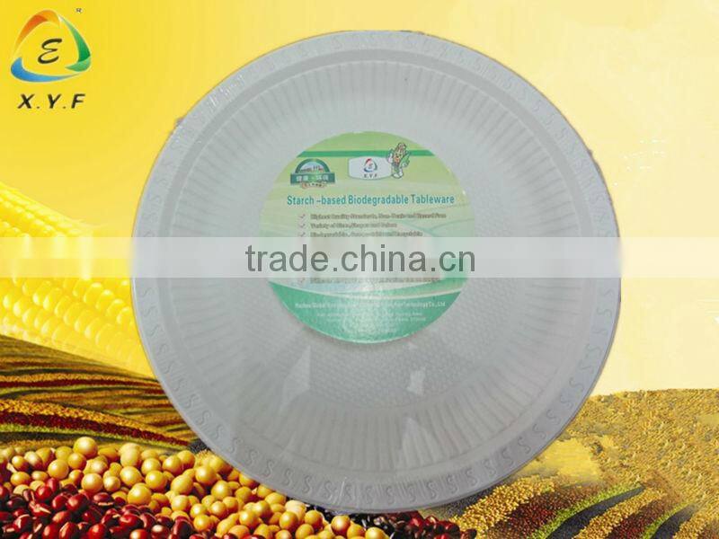 6 inch biodegradable disposable tableware eco-friendly dinner plate