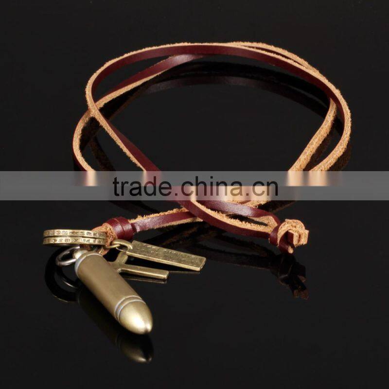 Custom Jewelry Fashion Alloy Bullet Jewlery Necklace