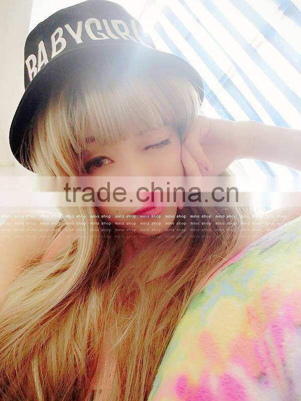 Fashion Bucket Hat Boonie Hunting Fishing Outdoor Cap Babygirl letter embroidered