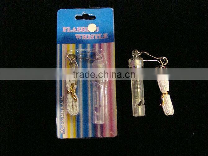 Promotional flashing led whistle