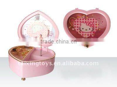 Kids music box with swan lake girl ,jewellery box