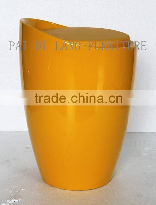 Colourful ABS surface and fabric cover stools ottomans