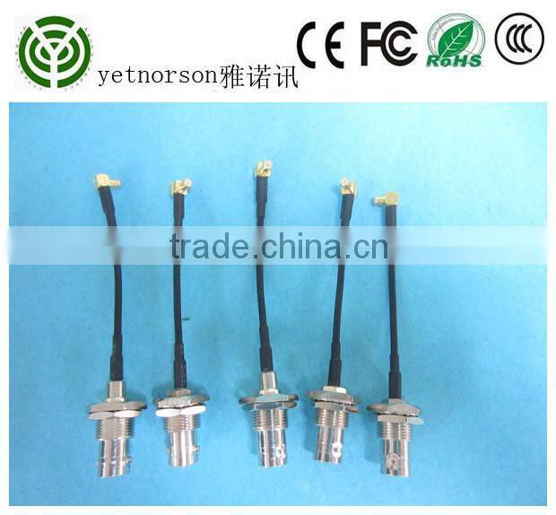 maunfaucturer Coaxial pigtail cable with N Female to mmcx connector