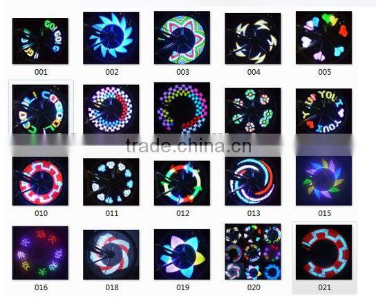 New hot LED light wheel road bike, spoke colorful lighting for mountain bike