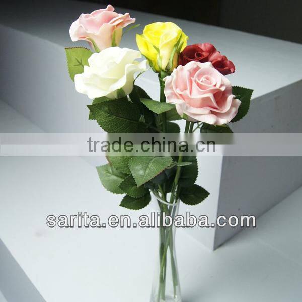 factory direct sale real touch silk flowers with pink colors