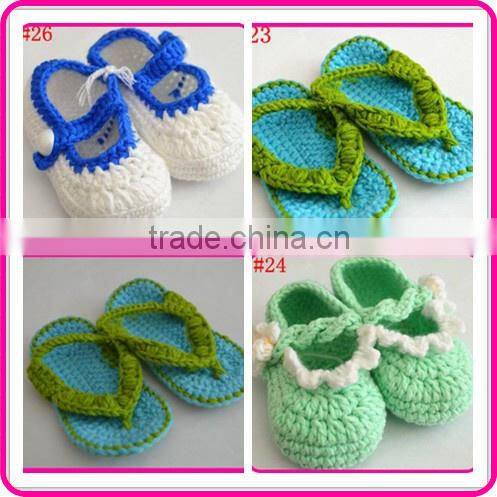 crochet knitting baby shoes for 0-12 month baby