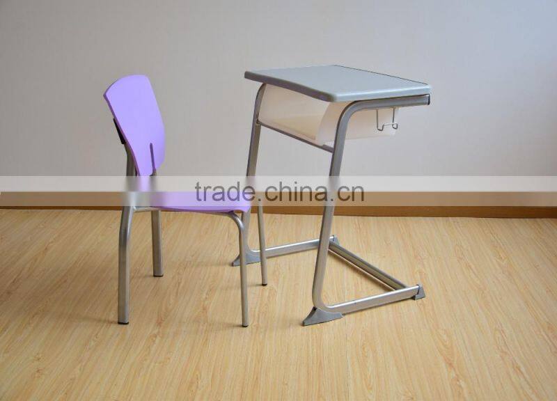 standard dimensions size of modern school desk and chair furniture equipments HXZY064