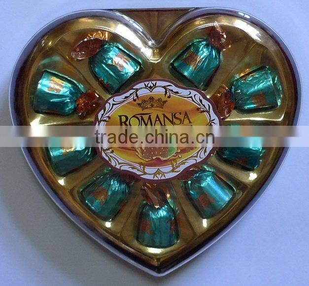 R-010P 10PCS Heart Chocolate