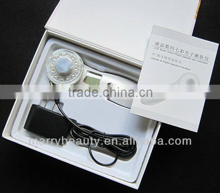 2015 China LED light therapy photon ultrasonic beauty machine