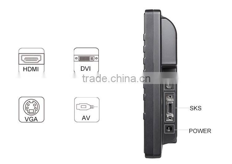 8" car display vga hdmi input tft lcd led touch panel monitor with sks cable