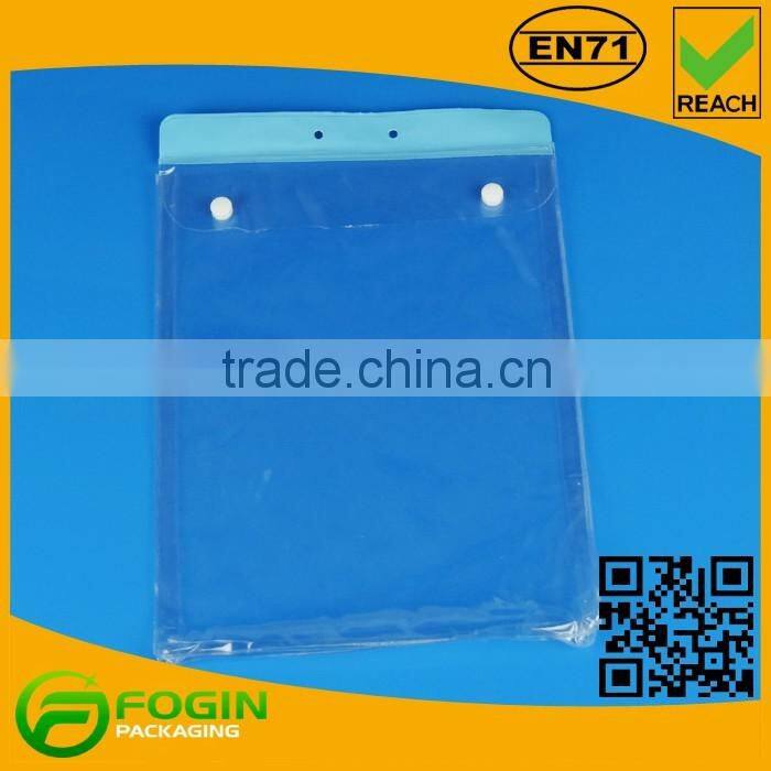 waterproof pvc transparent zip pouch