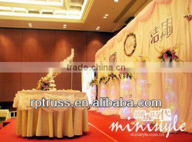 2015 RP chiffon drape for wedding decoration, adjustable pipe and drape system