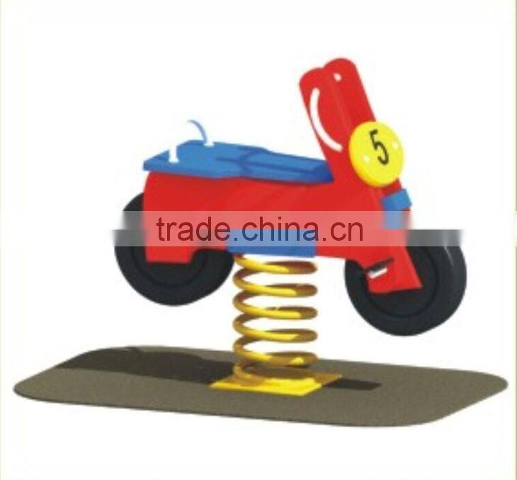 Kaiqi group Outdoor Garden Plastic PE board motor Spring Rider for Kids Play