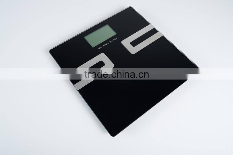 Large Lcd Display Black Bluetooth Body Fat Scale Digital Weighting Scale