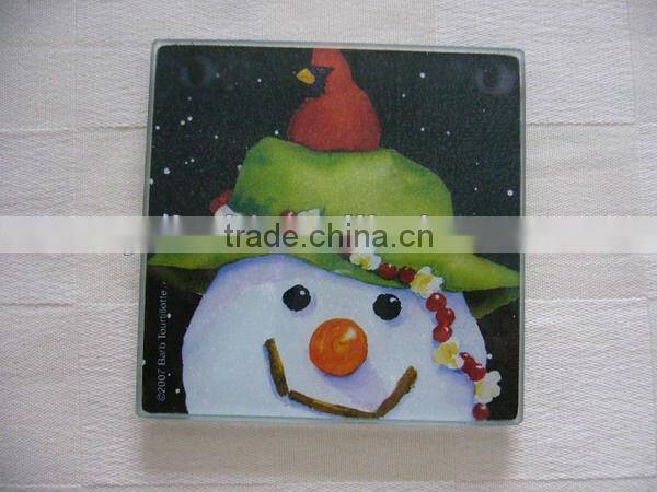 reindeer,ekl,wapiti glass coaster 9x9cm,any patterns available