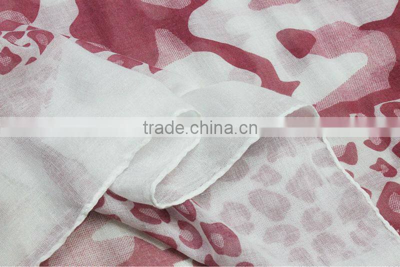 camouflage hot pink small MOQ cotton scarf