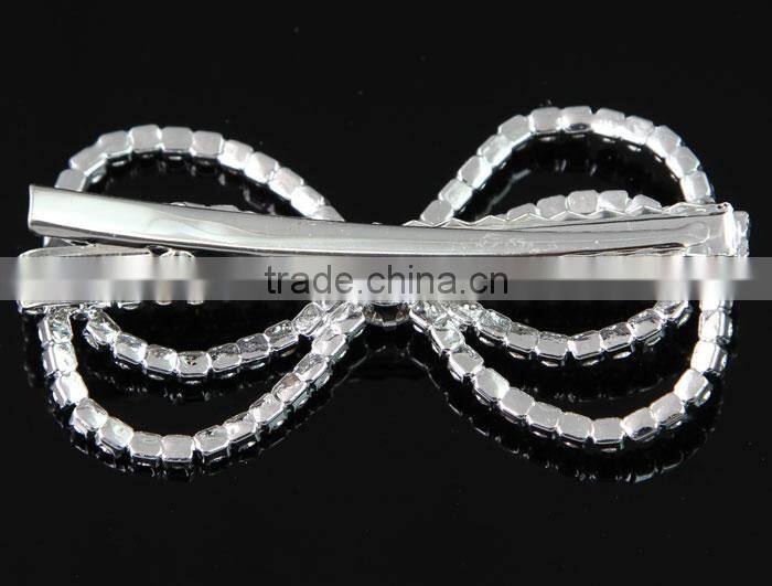 New Style Fashion Silver Shining Rhinestone Hairpin Wholesale J07004Y