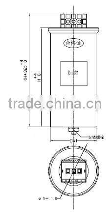 Low voltage filter capacitor
