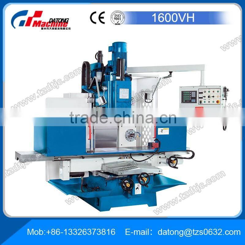 Bed-Type Milling Machine Predator 1600VH with preloaded ball screws and servo-drives for smooth feeding