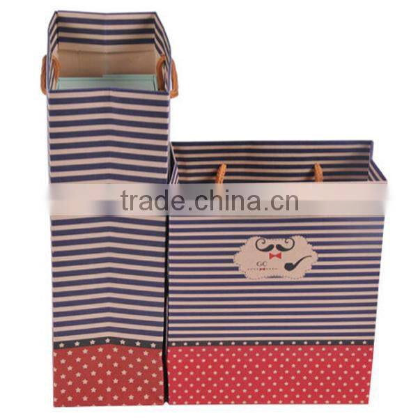 Cute Mustache Brown Paper Shopping Bag