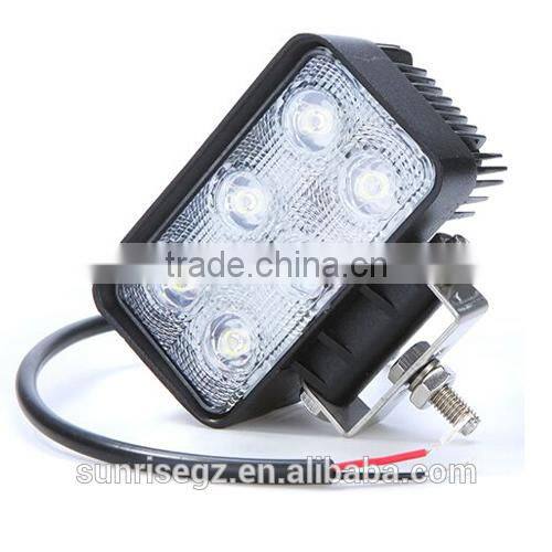 Hot Sell Highpower performance vehicle LED Work Light,for ATV SUV TRUCK JEEP Offroad 4x4 Vehicles(SR-LW-18C) Spot or Flood Beam