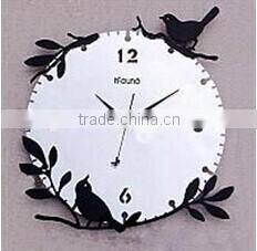 Bird dial design decoration wall clock for kid