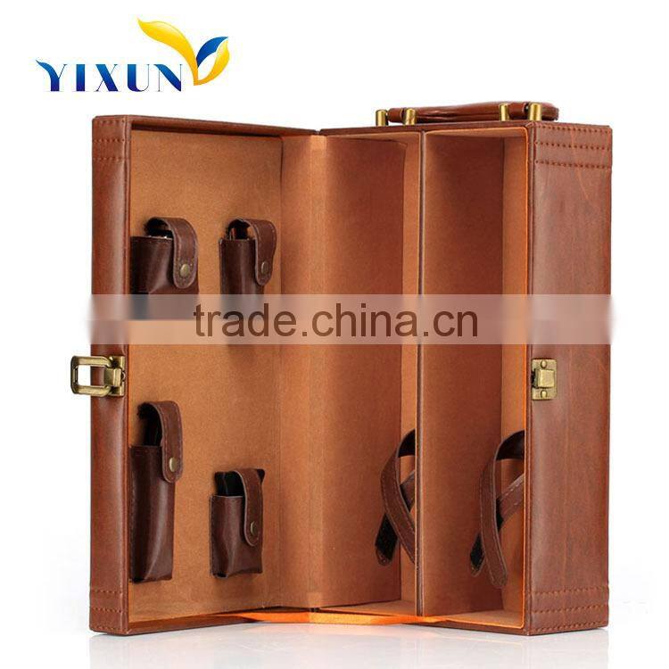 Handmade pine wood wine boxes/wine packaging box