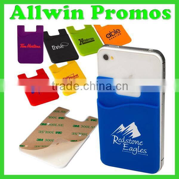 Promotional Silicone Smart Card Wallet 3M Sticky