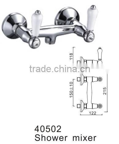 40502 Double ceramic handle bathroom faucet
