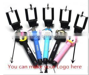 New Product 2016 Z07-1 Extendable handheld Monopod selfie stick, wireless monopod selfie stick