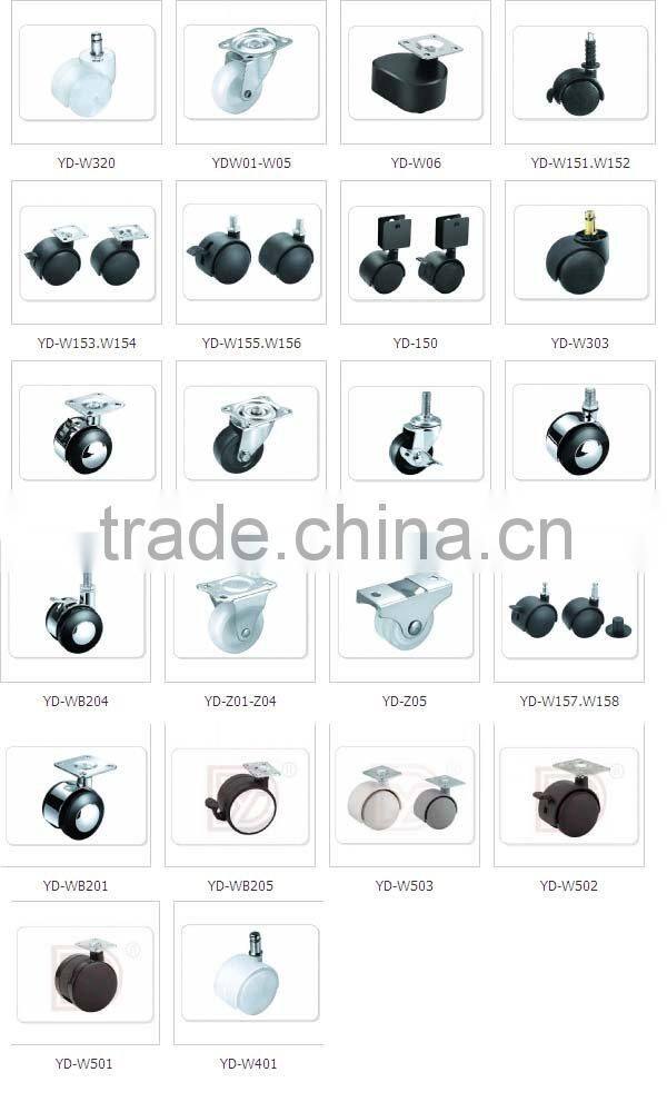 Swivel dust cap single caster wheel/rotation runner