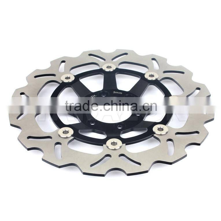 Street bike aluminum alloy motorcycle wave floating brake disc rotor