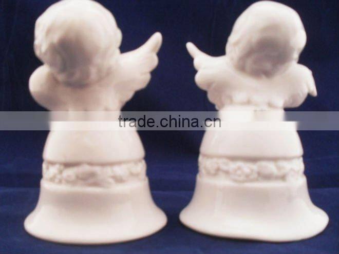 4.2''ceramic bell C1-B02 with angle for wedding/holiday celebration or gifts (E328)