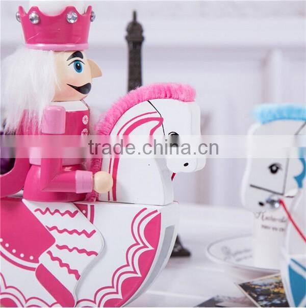 Wooden craft nutcracker christmas decorating