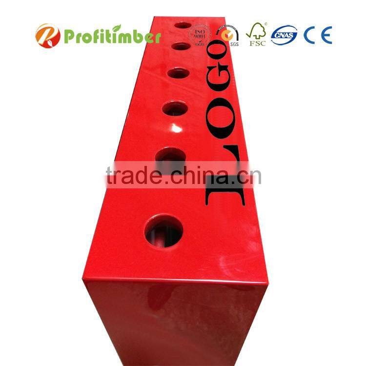 Customized MDF Slatwall Shose Display Slatwall Shelves