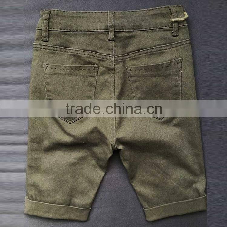 2016 Summer Fashion Women Vintage Torn Denim Shorts Ladies Bottom Hem Roll Up Distressed High Waist Damaged Jeans Half Pants