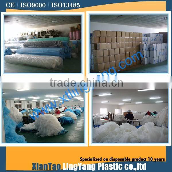 2014 cheap disposable nonwoven c pvc apron
