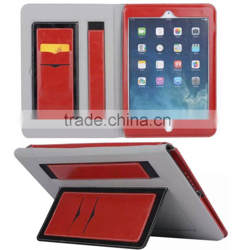 New premium handheld leather case for ipad mini, for ipad mini case, for mini ipad leather case with stand