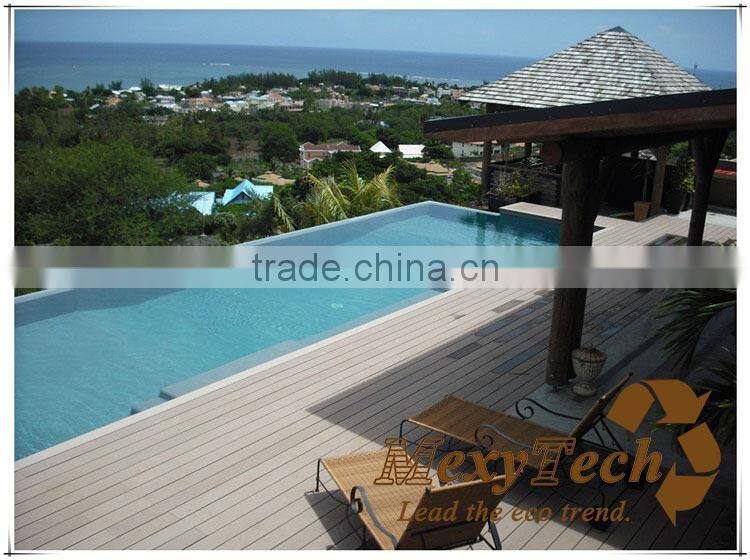 ASTM CE SGS tested Garden and Swimming Pool WPC Decking Boards