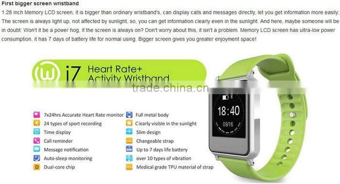 iwown I7 Smart Wristband Bluetooth 4.0 Smart bracelet Intelligent Sports Watch Step Sleep Track Caller ID display