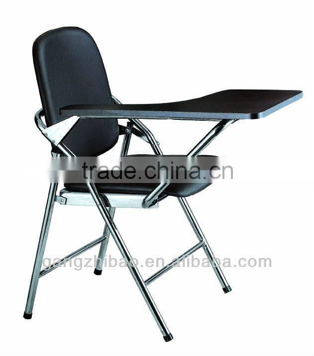 folding pu training chair with writing table AH-007