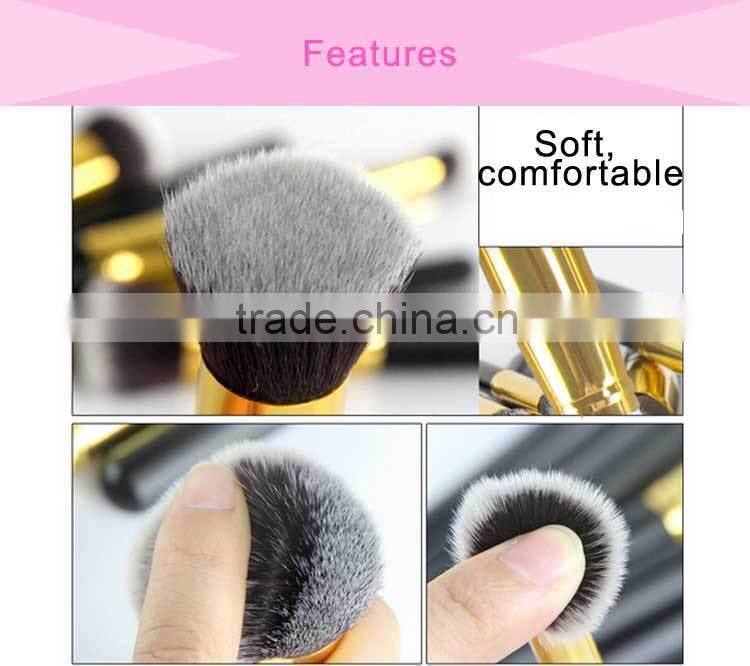 High Quality Gold Ferrule Private Label Makeup Brush Set